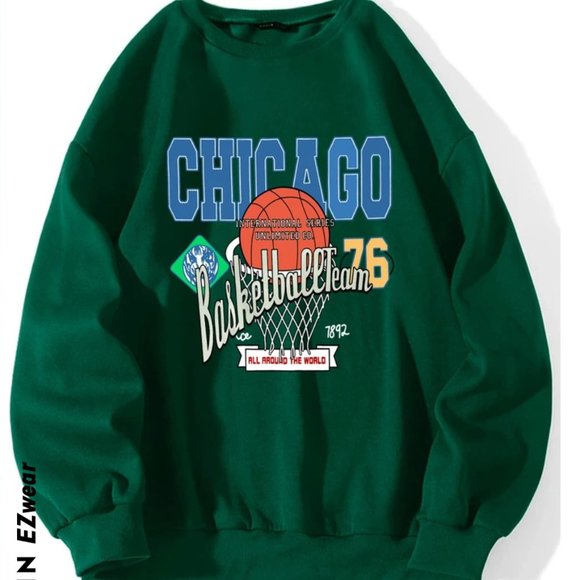 Letter Graphic Drop Shoulder Sweatshirt - Picture 4 of 4